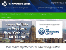 Tablet Screenshot of advertisingcenter.com